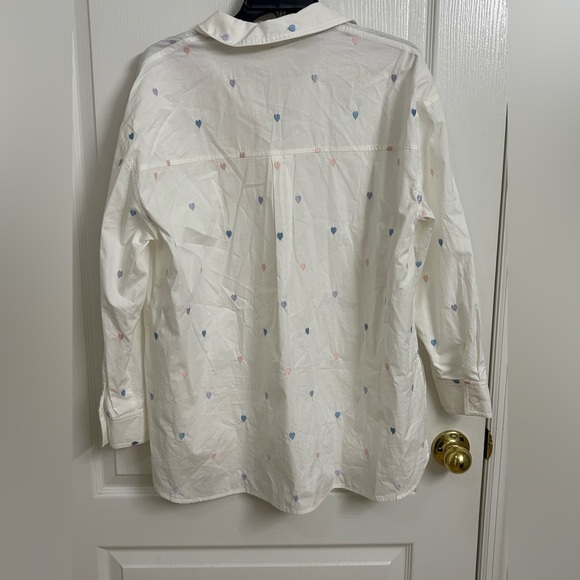 Tops - White Patterned Shirt